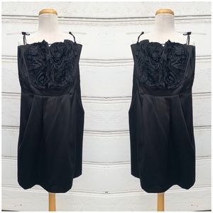Max and Cleo Strapless Black Cocktail Dress Sz 10